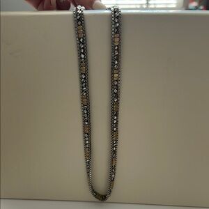 Stella & Dot Silver and Gold Timeless Necklace